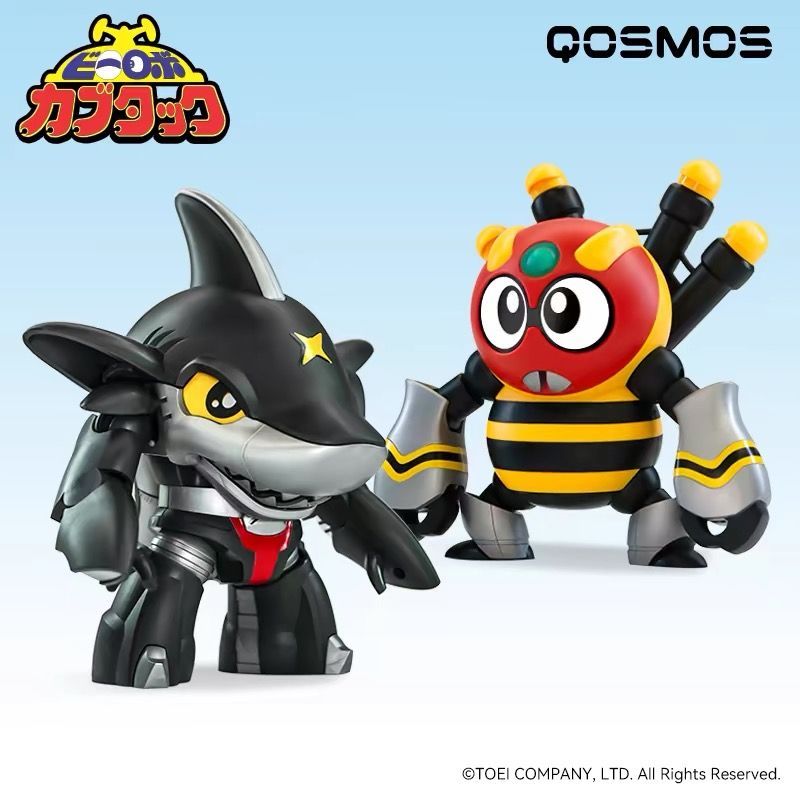 橘猫工业官方铁甲小宝 第二弹鲨鱼辣椒蜘蛛侦探Q版拼装模型