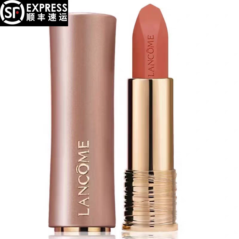 新版 Lancome/兰蔻菁纯粉金管小蛮腰口红唇膏