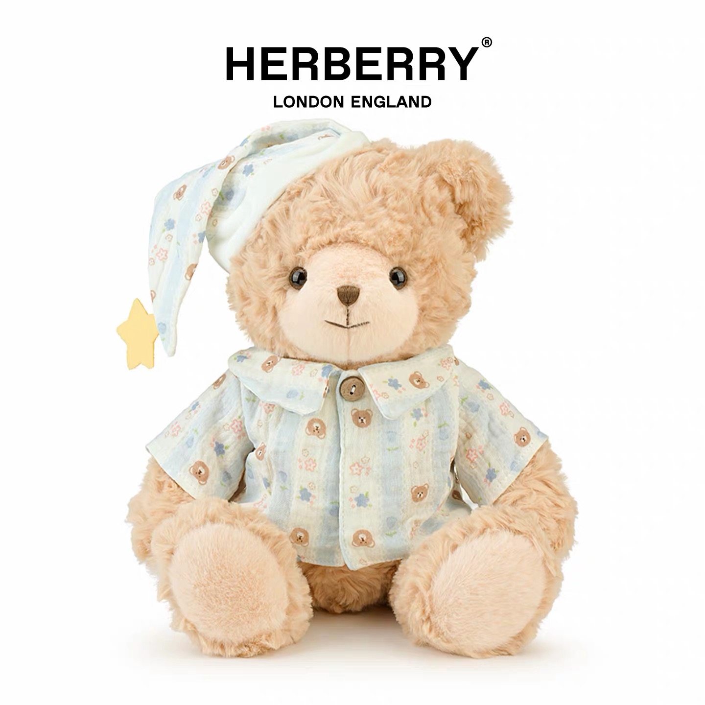 英国HERBERRY小熊玩偶公仔穿衣抱抱熊毛绒玩具睡觉抱布娃娃礼物