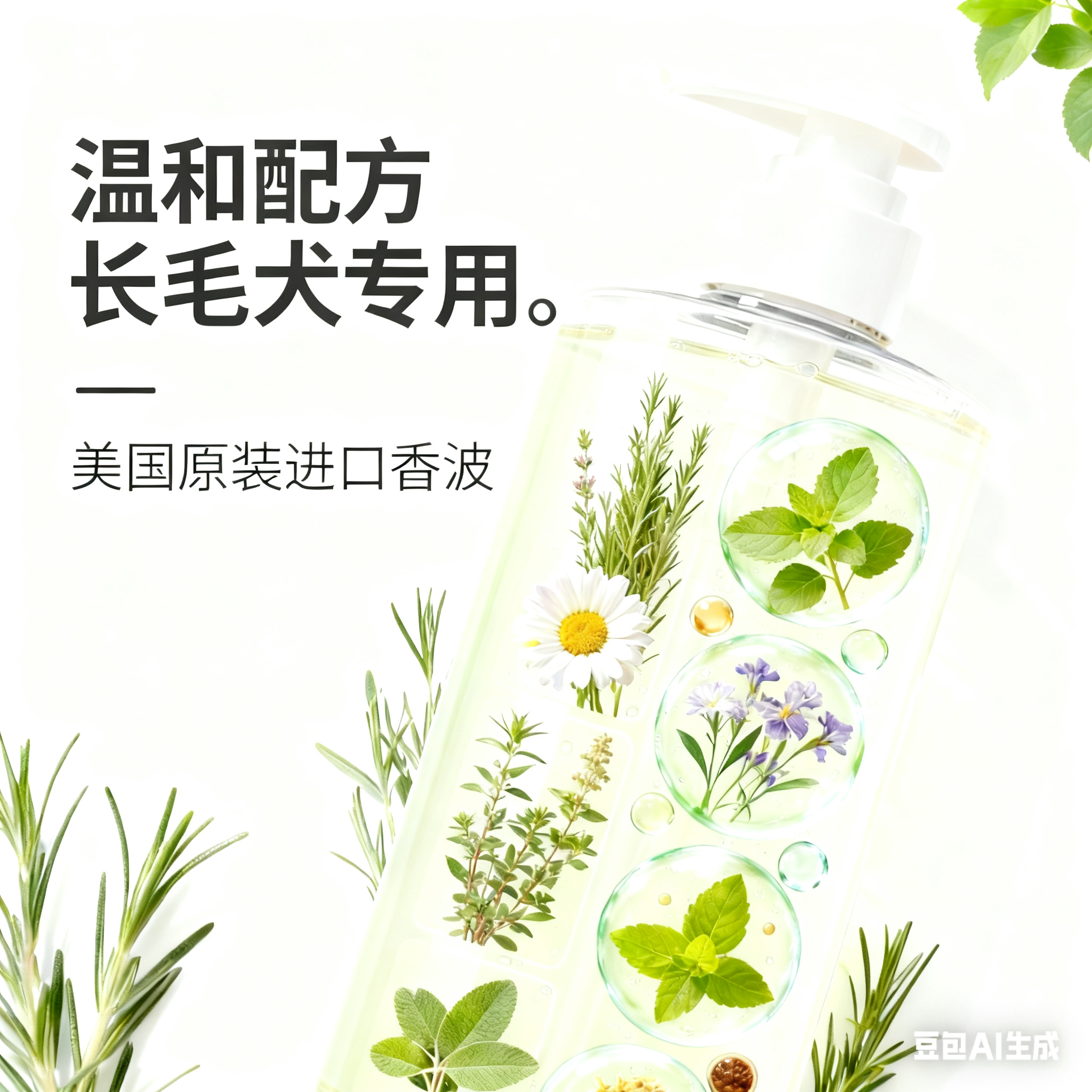 爱宠之家除螨长毛犬去除体味温和配方毛发柔顺狗狗犬类美国进口技术宠物香波 1