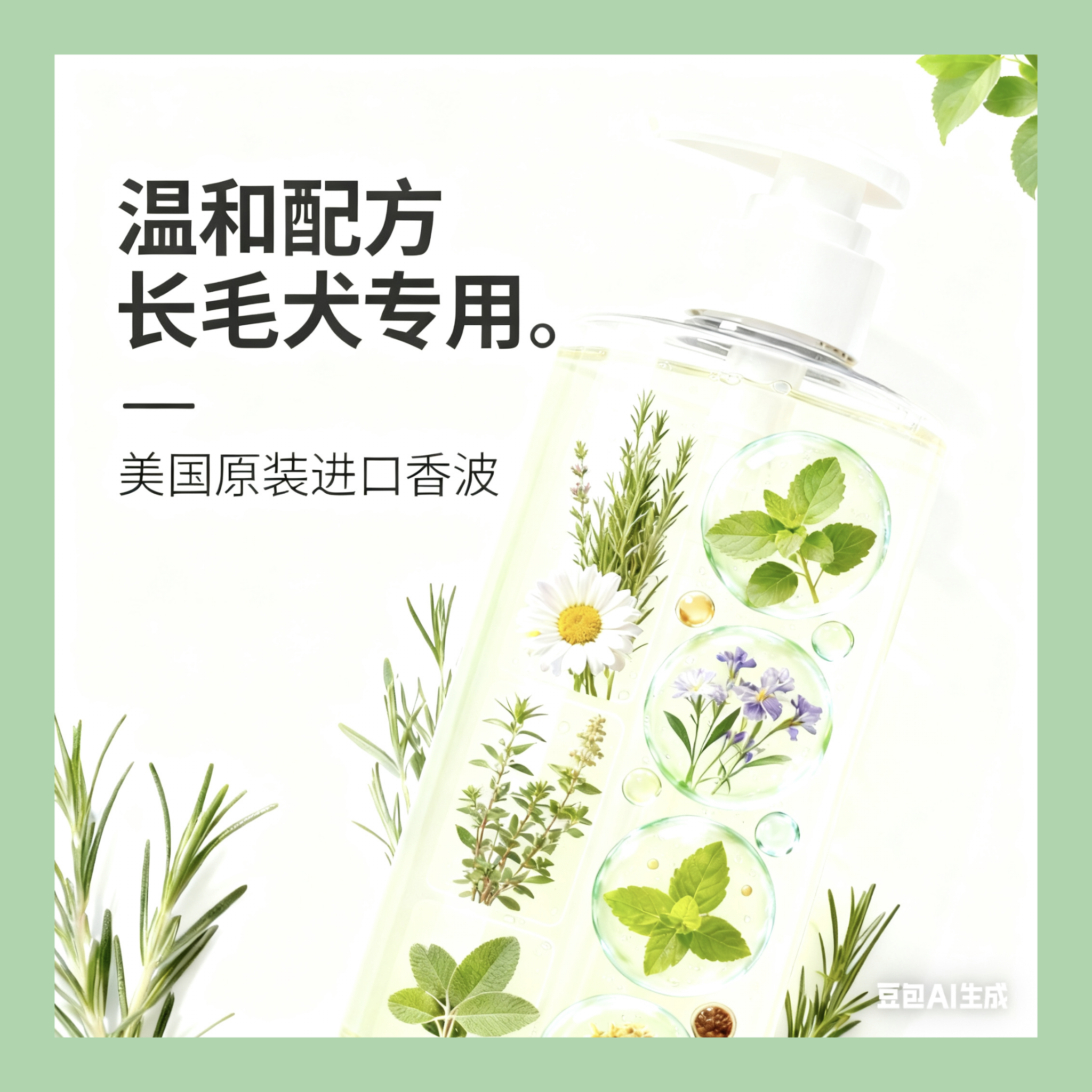 爱宠之家除螨长毛犬去除体味温和配方毛发柔顺狗狗犬类美国进口技术宠物香波 1