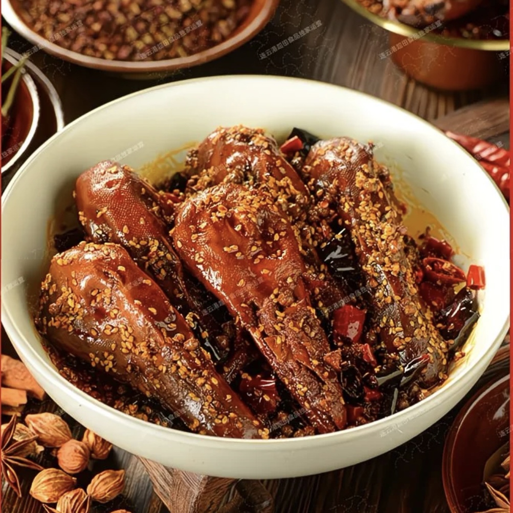 正宗秘制香辣鸭头麻辣休闲熟食鴨货一袋下酒菜休闲零食即食地道风味麻辣大鸭头