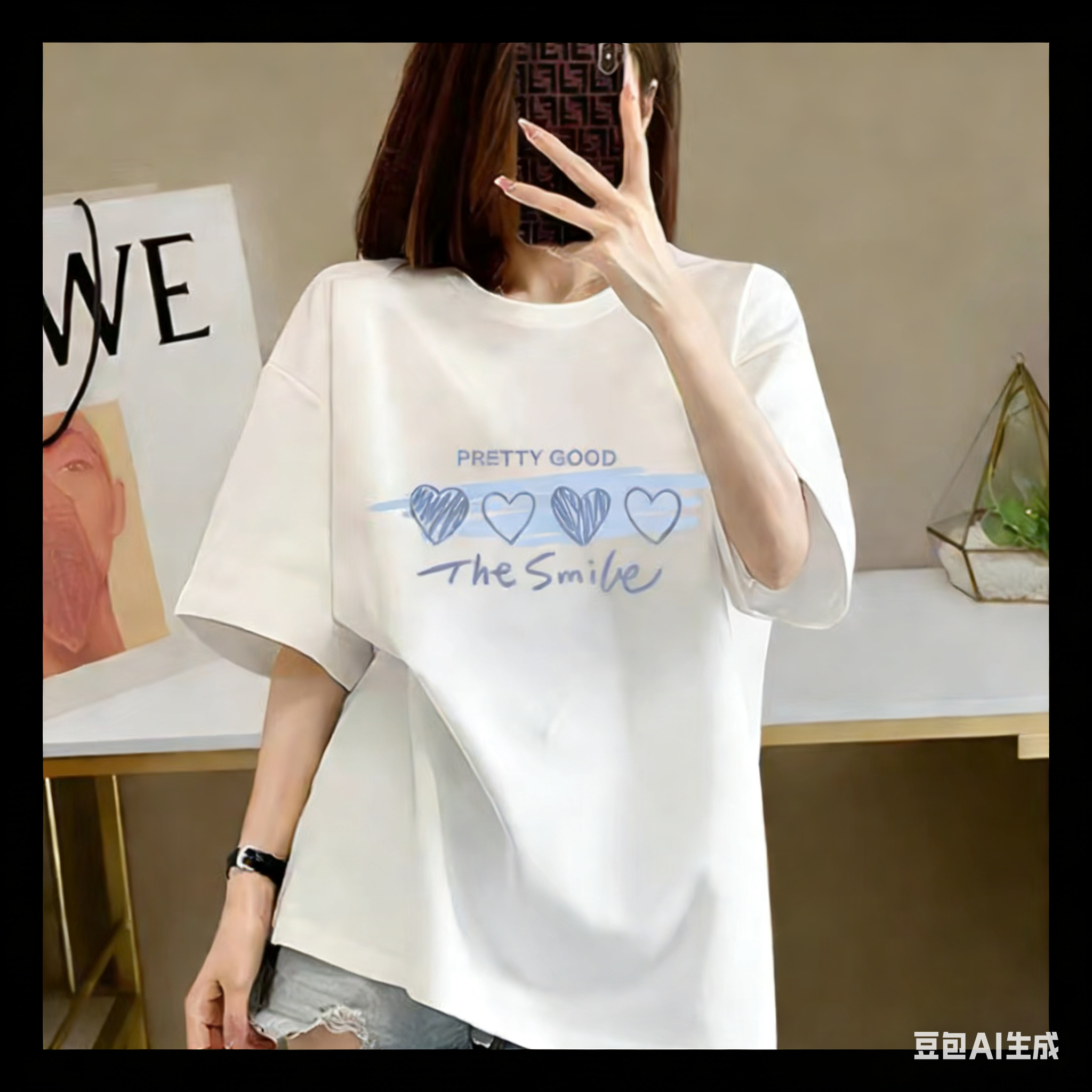 夏季新款大码女装短袖t恤棉韩版宽松中长款胖mm显瘦上衣