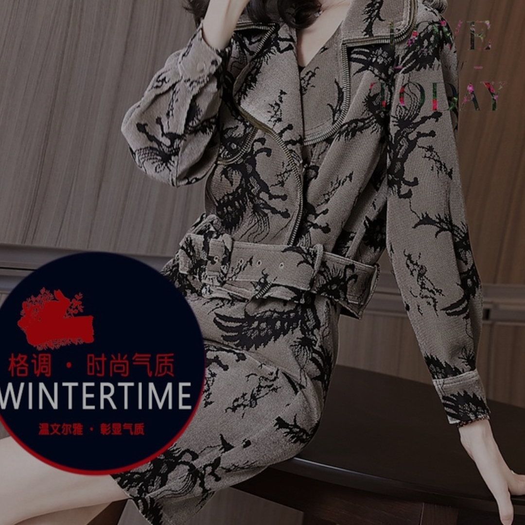 女装秋冬法式设计感小众炸街小个子减龄休闲工装连衣裙女